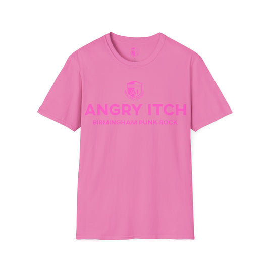 Angry Itch Pink Logo Sponsor T-Shirt - Pink