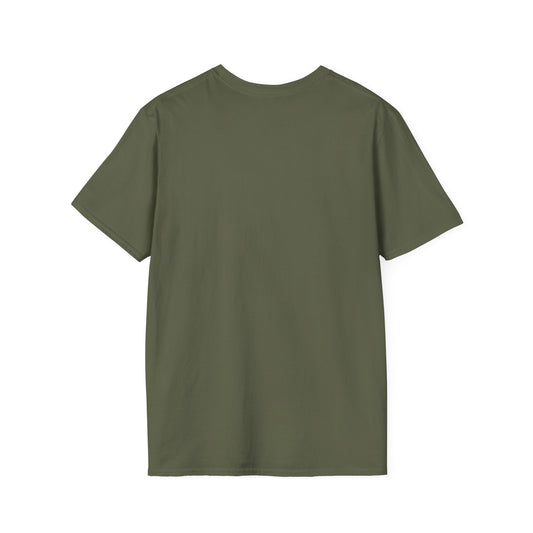 Angry Itch Black Logo Chest T-Shirt - Military Green