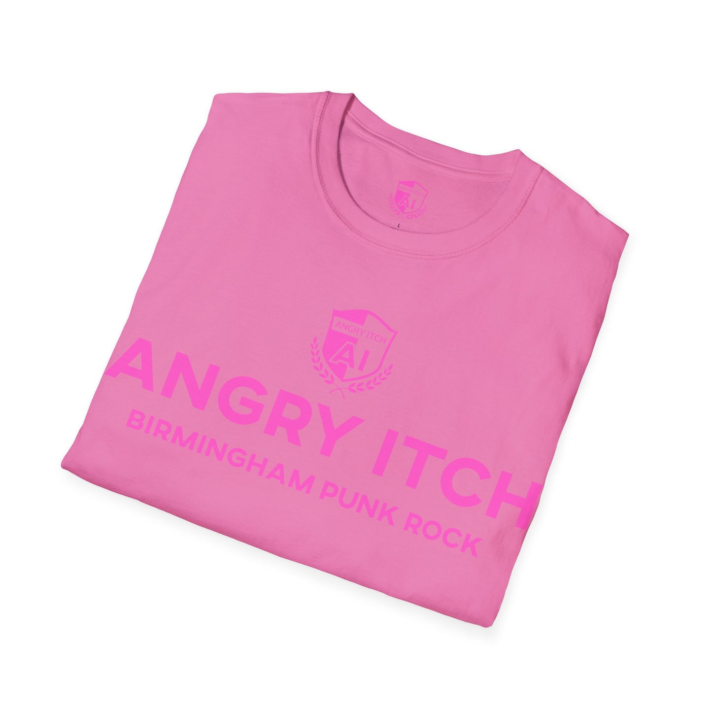 Angry Itch Pink Logo Sponsor T-Shirt - Pink