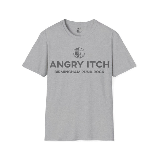 Angry Itch Grey Logo Sponsor T-Shirt - Grey